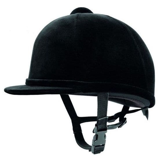 Charles Owen Young Rider Velvet ASTM Helmet Shedfield Equestrian